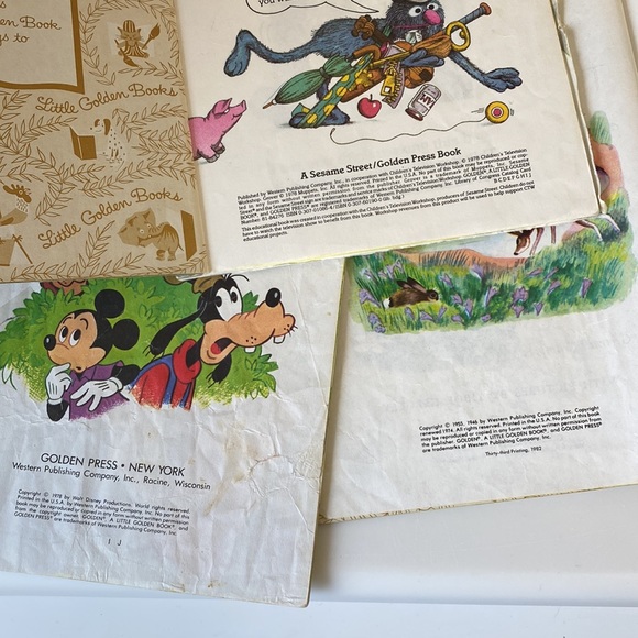 Little Golden Books Mickey Mouse Sesame Street, Thumbelina, Scuffy, Princess Pea - Picture 12 of 13